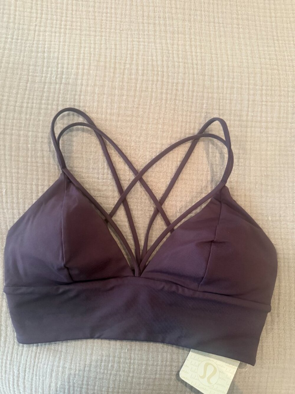 Lululemon Pushing Limits Bra Sz 8 Blackcurrent NEW! - Picture 8 of 8